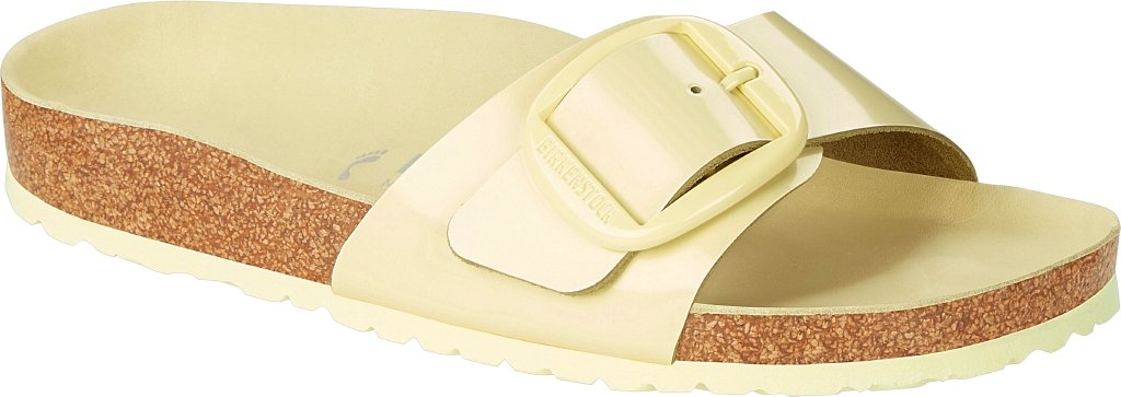 Madrid Big Buckle shine popcorn, Natural Leather