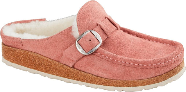 Buckley Women Shearling pink clay, Suede Leather