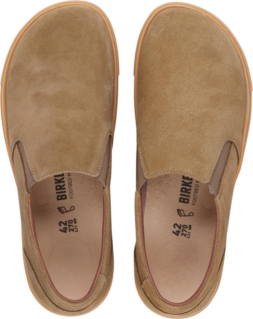 Oswego Men faded khaki, Suede Leather