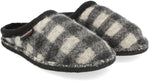Plaid schwarz weiss, Walkstoff