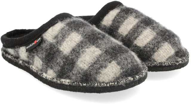 Plaid schwarz weiss, Walkstoff