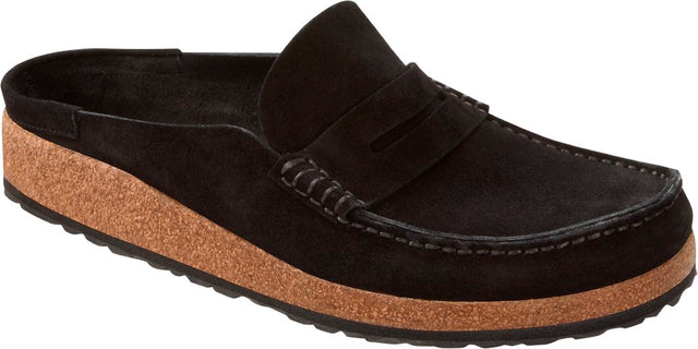 Naples black, Suede Leather