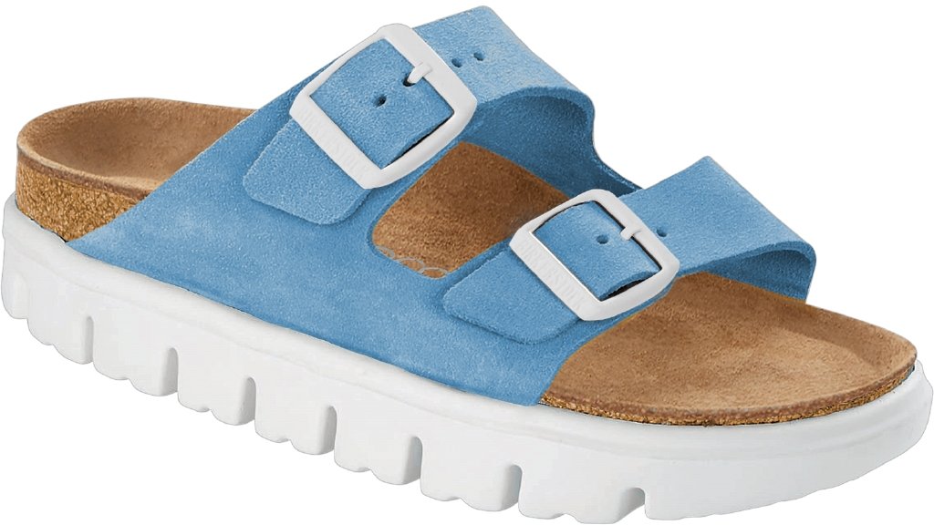 Arizona chunky sky blue, Suede Leather