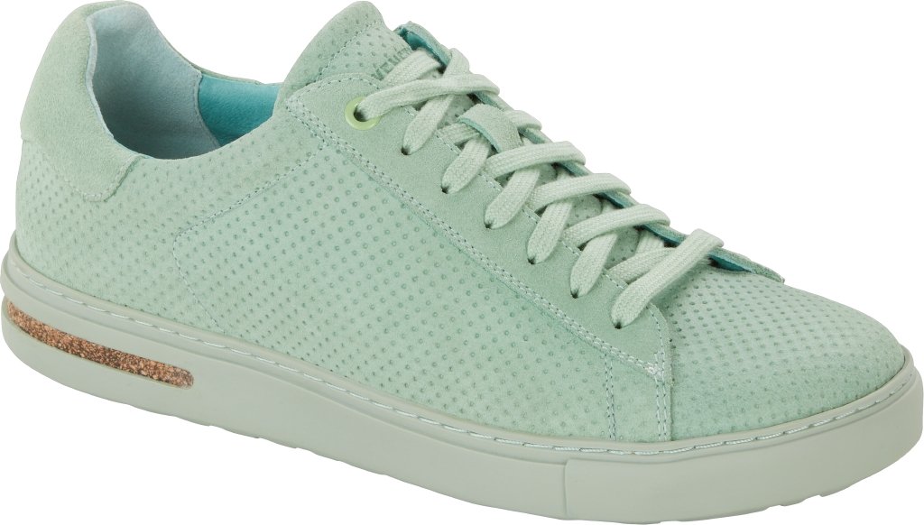 Bend Low Women matcha, Suede Leather Embossed