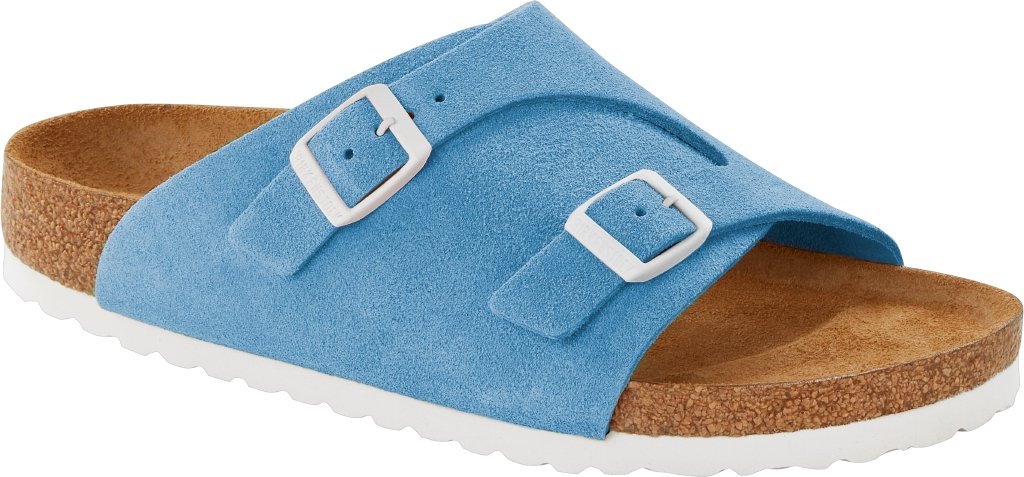 Zürich sky blue, Suede Leather