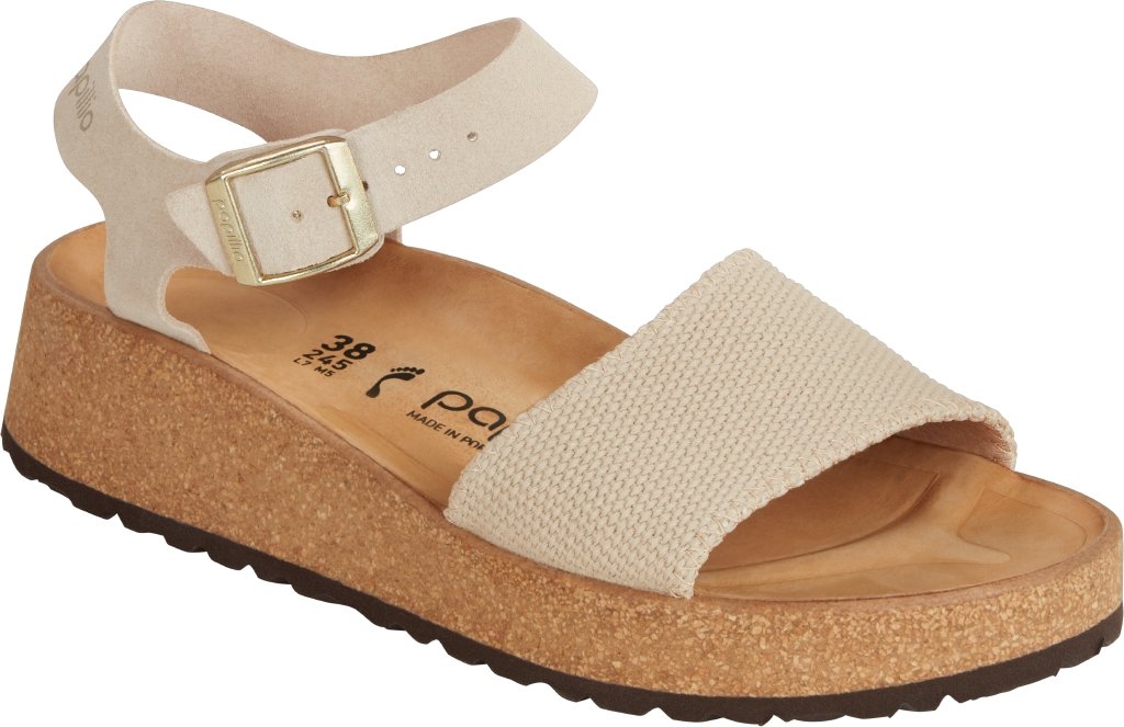 Glenda sandcastle, Suede Leather