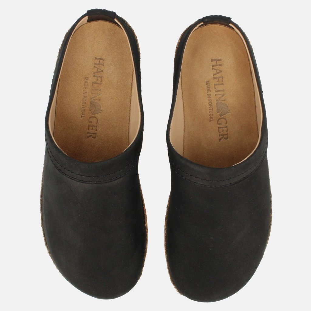 Malmö schwarz, Nubuck Leder