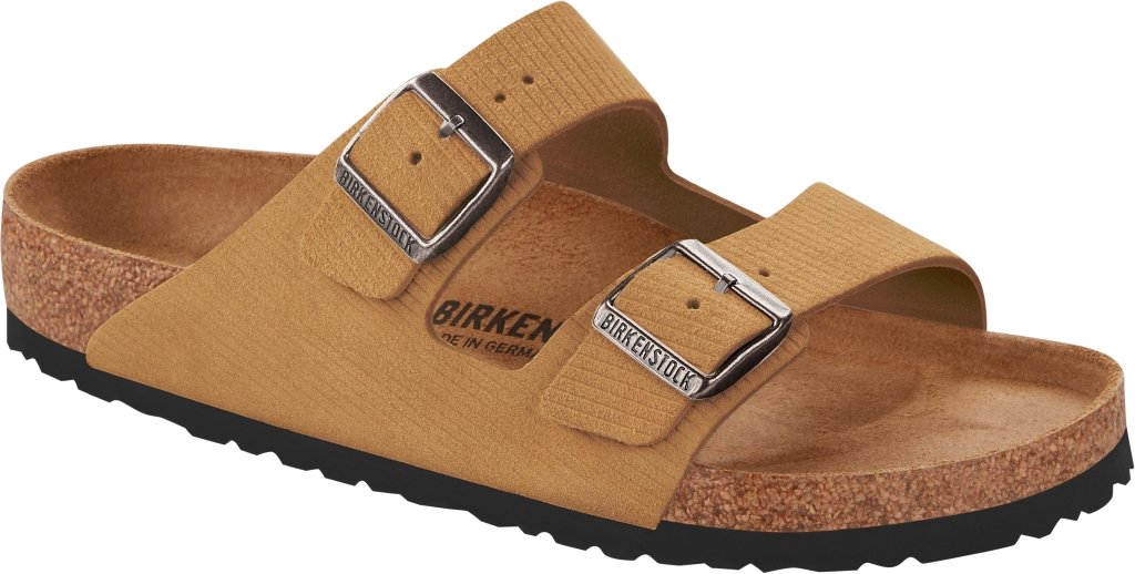 Arizona corduroy cork brown, Suede Leather