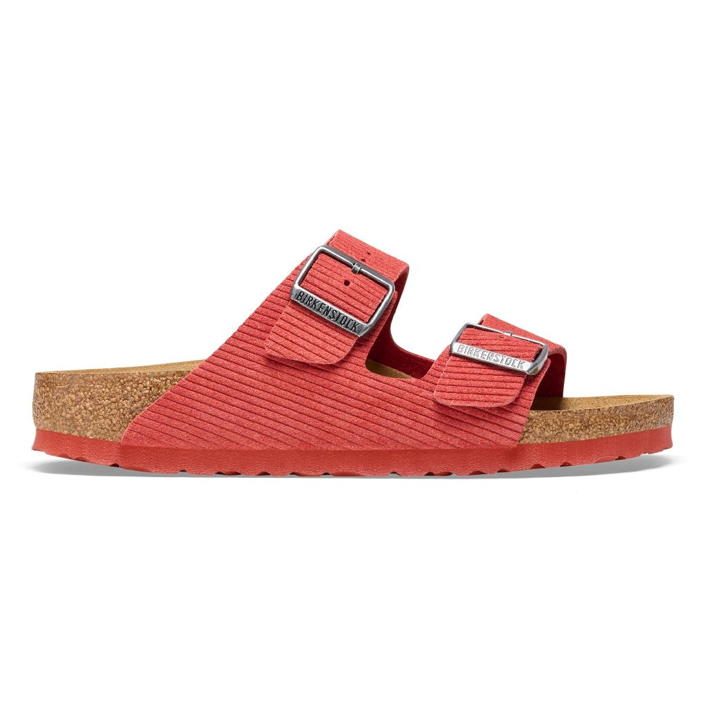Arizona corduroy sienna red, Suede Leather