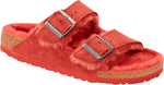 Arizona Shearling sienna red, Suede Leather