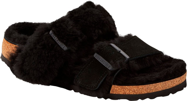 Arizona Split Shearl teddy black, Suede Leather