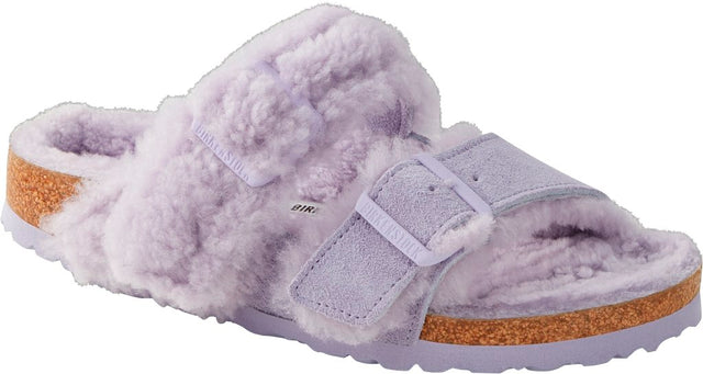 Arizona Split Shearl teddy purple fog, Suede Lea