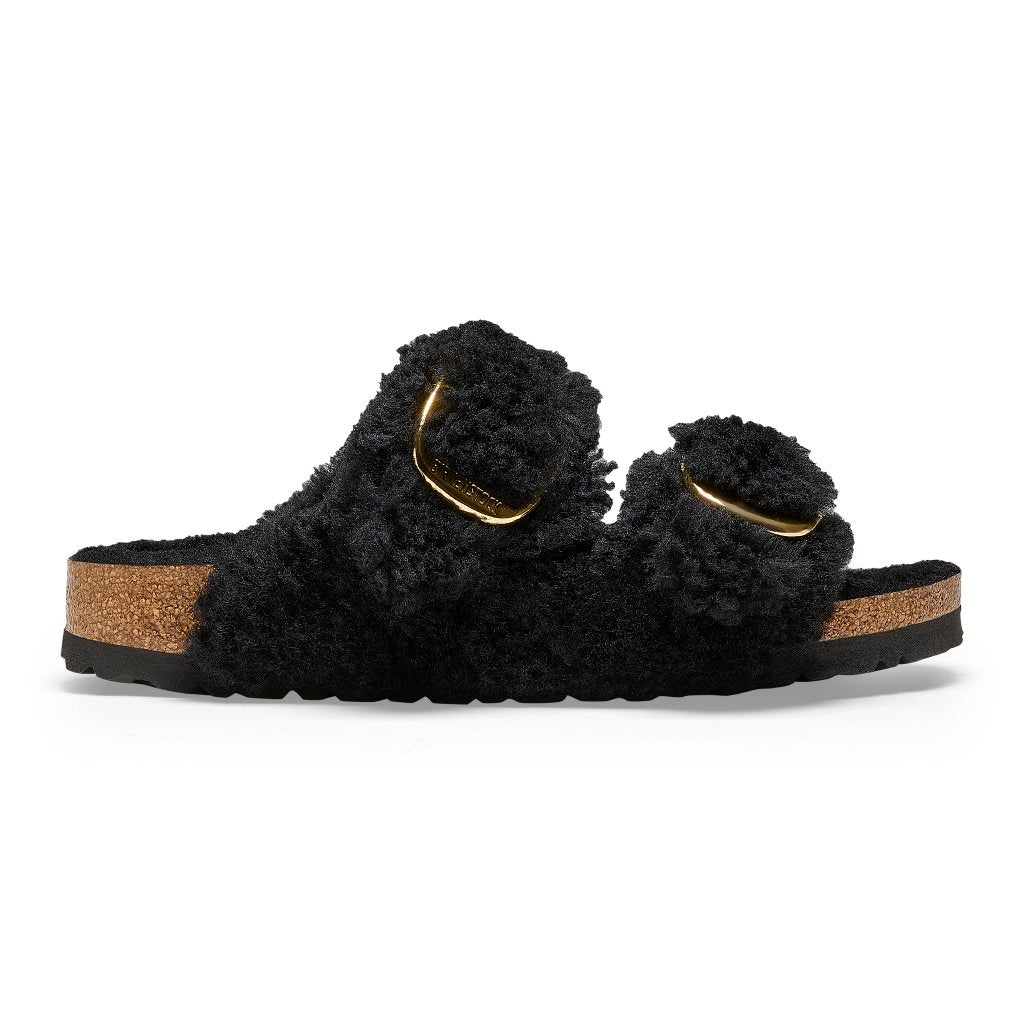 Arizona Big Buckle Shearling teddy black gold, Fur