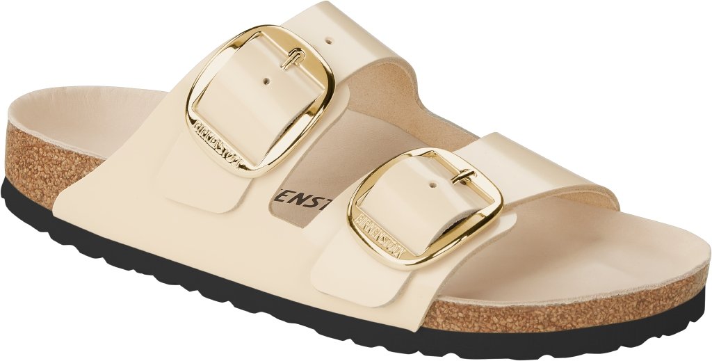 Arizona Big Buckle shine ecru, Natural Leather