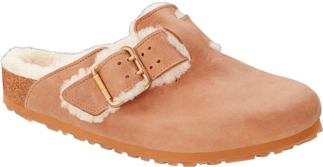 Boston Bold Shearling cognac, Natural Leather