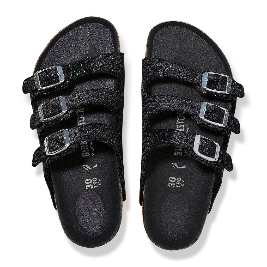 Florida Kids glitter velvet black veg, Microfibre