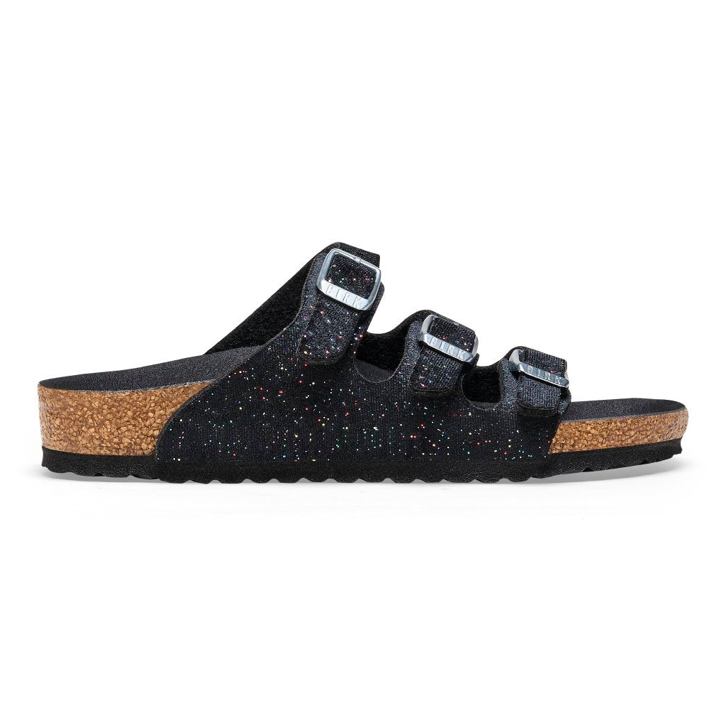 Florida Kids glitter velvet black veg, Microfibre