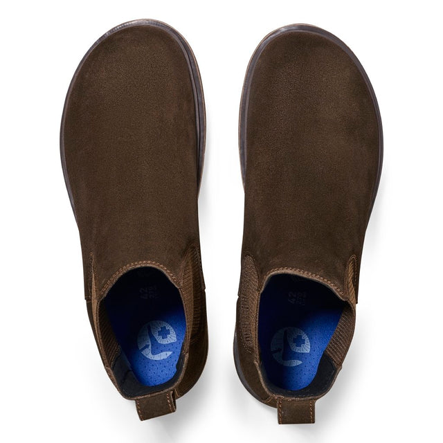 Highwood Slip On Men mocca, Suede Leather
