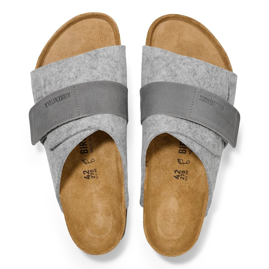 Kyoto light gray, Felt/Leather