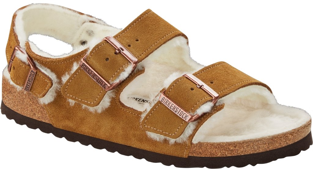 Milano Shearling mink, Suede Leather