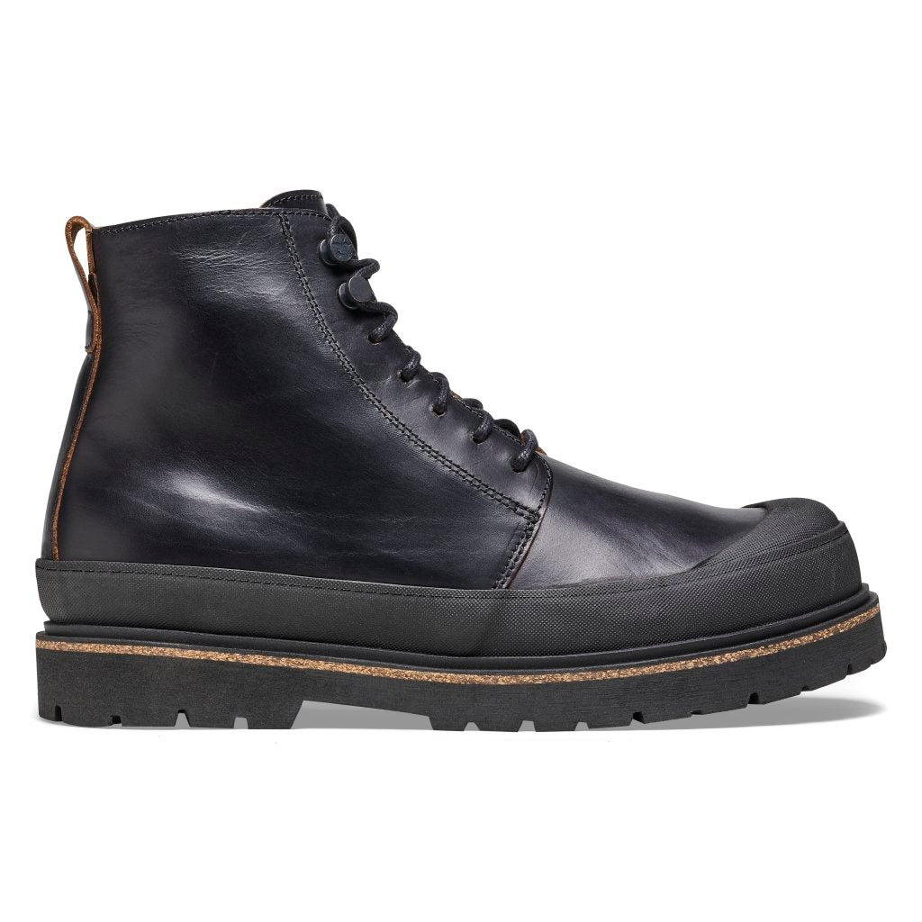 Prescott Lace Men black, Pull Up Leather