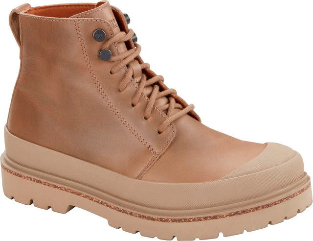 Prescott Lace Men taupe, Pull Up Leather