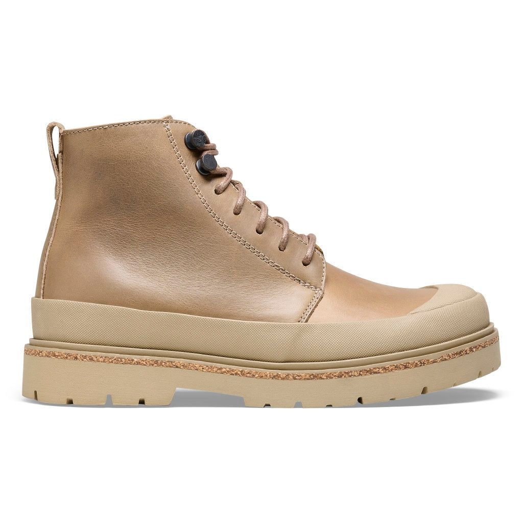 Prescott Lace Men taupe, Pull Up Leather