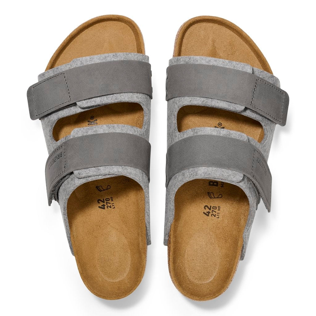 Uji light gray, Felt/Leather