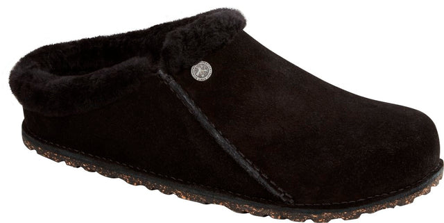 Zermatt Premium Shearling black, Suede Leather
