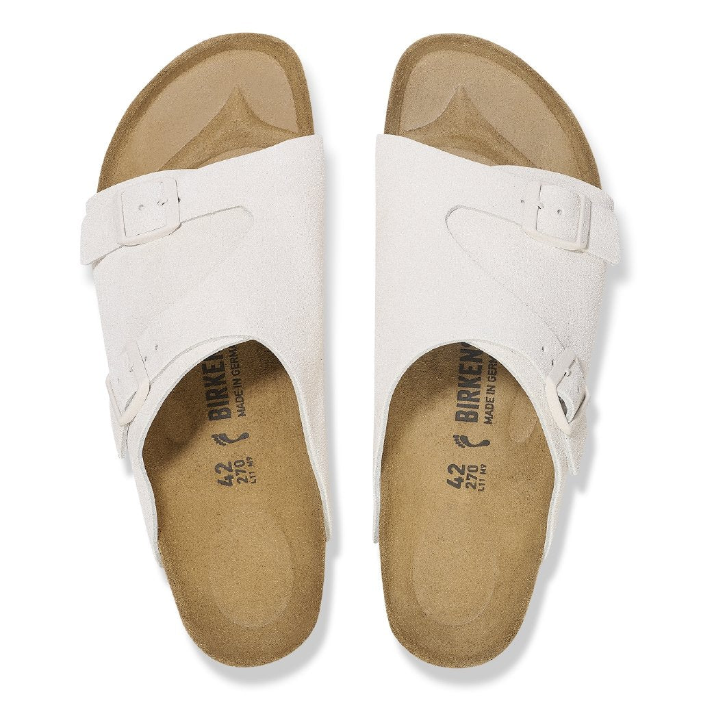 Zürich antique white, Suede Leather