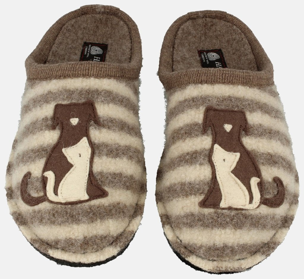 Canegatto beigemeliert, Walkstoff