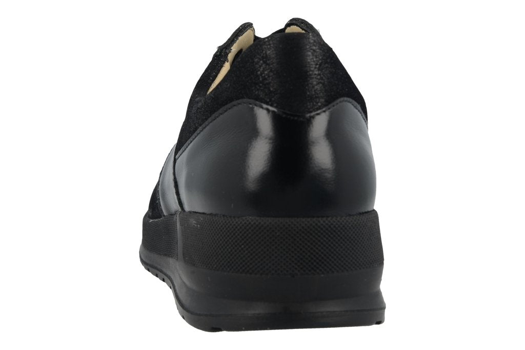 Caino schwarz, BalenaStretch/Knautschlack