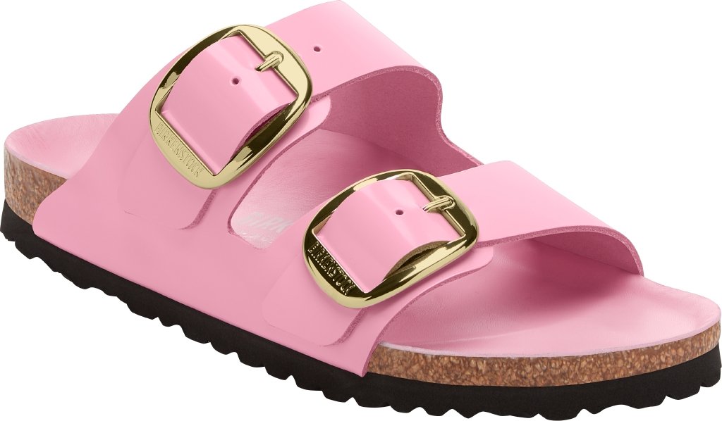 Arizona Big Buckle shine fondant pink, Natural Lea