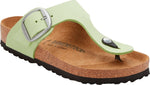 Gizeh Big Buckle faded lime, Nubuck Leather