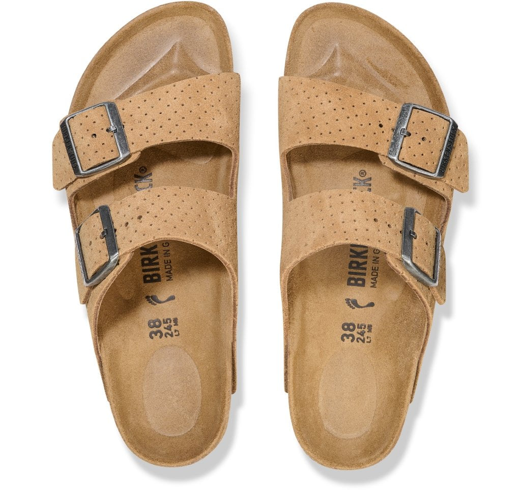 Arizona new beige, Suede Leather Embossed