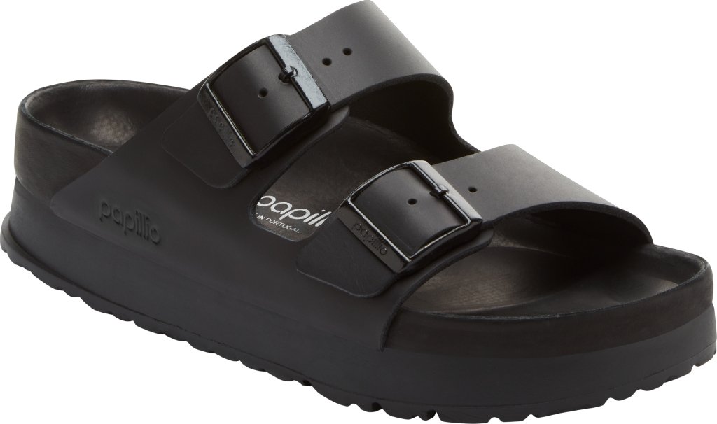 Arizona Platf Exquisite black, Natural Leather