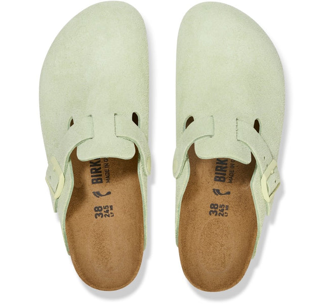 Boston faded lime, Suede Leather