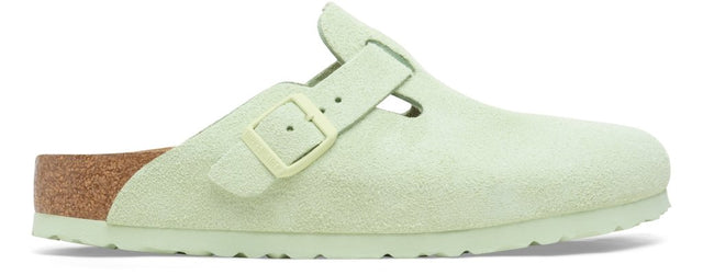 Boston faded lime, Suede Leather