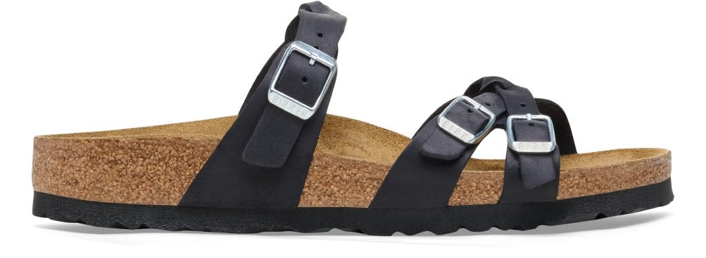 Franca Braided black, Oiled Leather