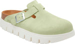 Boston Chunky faded lime, Suede Leather