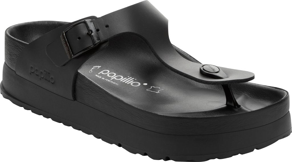 Gizeh Platf Exquisite black, Natural Leather