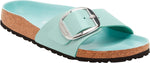 Madrid Big Buckle shine surf green, Natural Lea