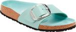 Madrid Big Buckle shine surf green, Natural Lea