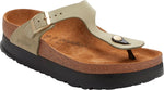 Gizeh Platform eucalyptus, Nubuck Leather