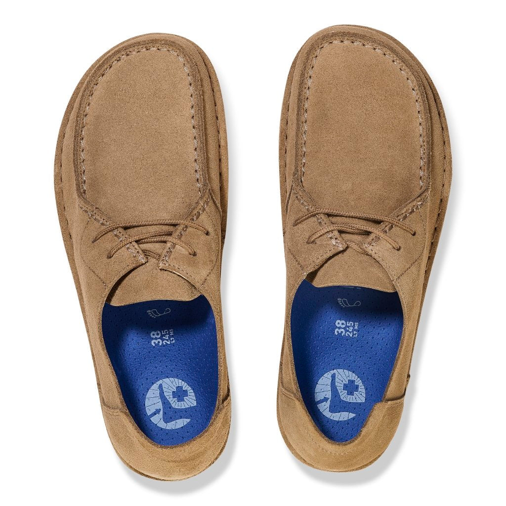 Utti Lace S gray taupe, Suede Leather