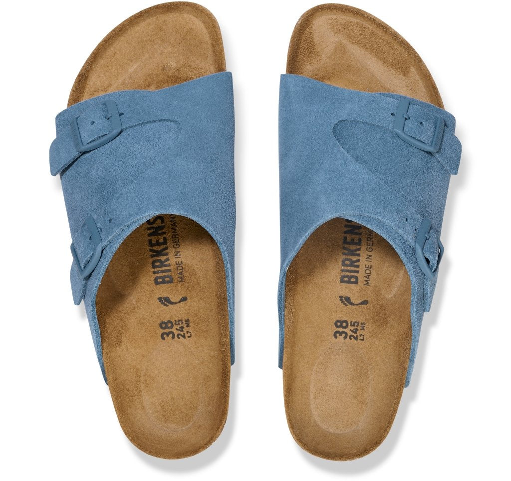 Zürich elemental blue, Suede Leather
