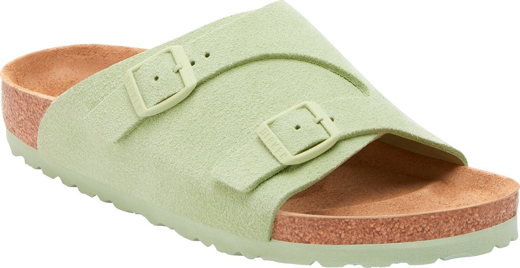 Zürich faded lime, Suede Leather
