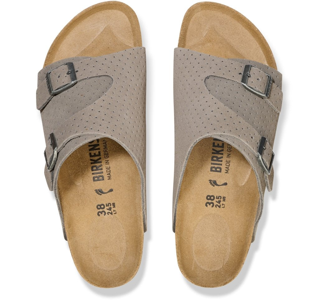 Zürich stone coin, Suede Leather Embossed