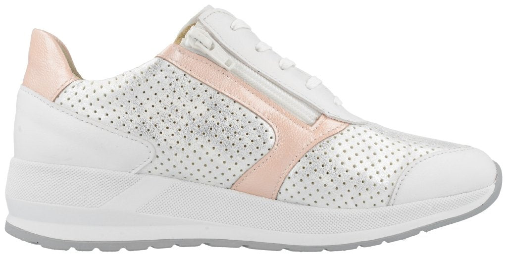 Mori weiss/bianco/rose, Nappa/StretchPaloma/K'lack