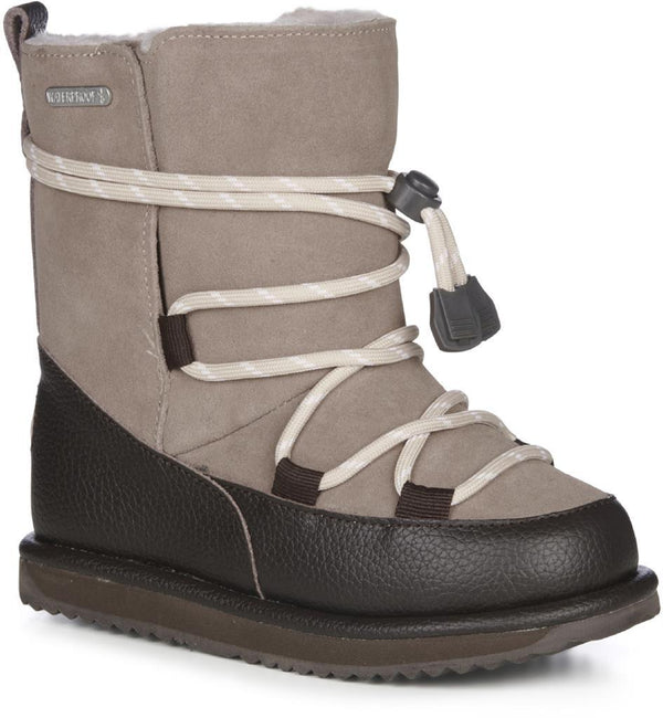 Scarpine Emu Australia Toddle – Primissimi Passi Unisex, Lana Merino E Suede, Chiusura Velcro